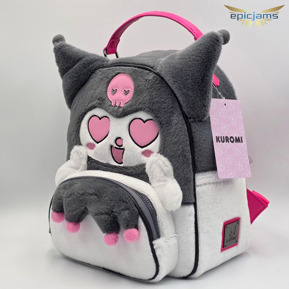 Sanrio Hello Kitty and Friends Kuromi Heart Eyes Figural Mini Backpack New main image 6